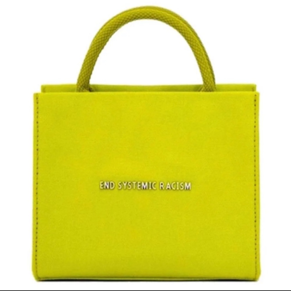 Brandon Blackwood Lime Green Canvas ESR Tote